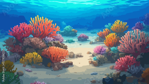 Coral reef illustration