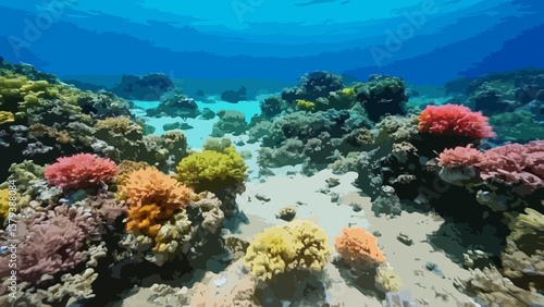 Coral reef illustration