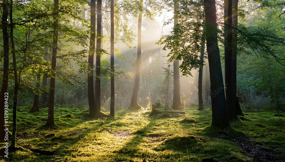 Fototapeta premium morning in the forest