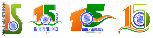 15 August, India Independence Day: Various Artistic Number Designs |  sale, offer,