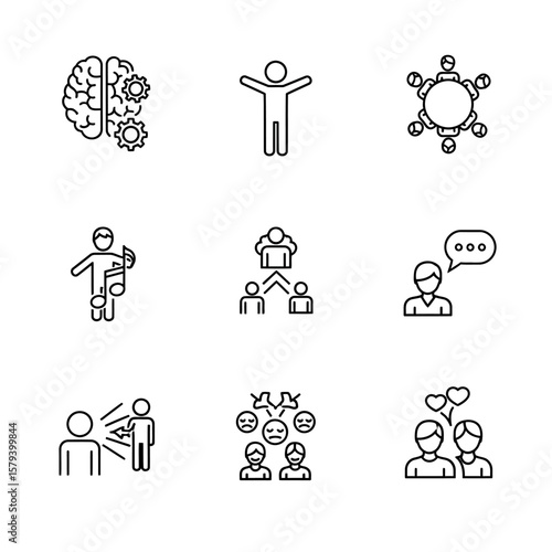 Various types of therapy are illustrated with line drawings