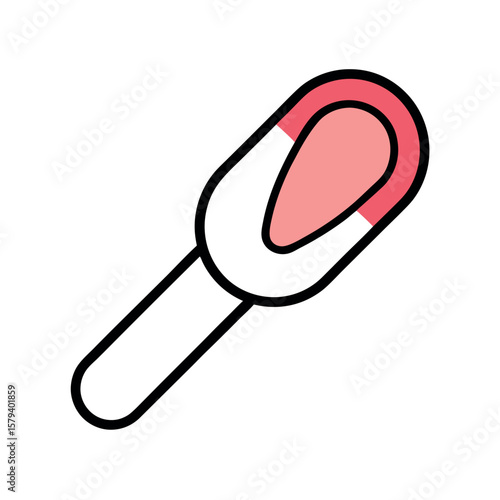 Line Art Tongue Depressor Illustration - Clinical Guides and Infographics