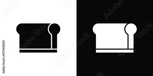 Print screen icon vector glyph pack. Black silhouette icons.