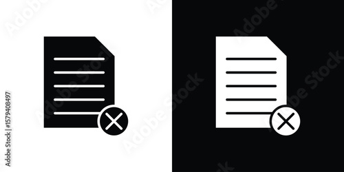 Paperless icon vector glyph pack. Black silhouette icons.