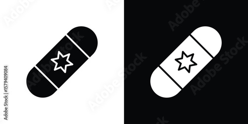 Mezuzah icon vector glyph pack. Black silhouette icons.