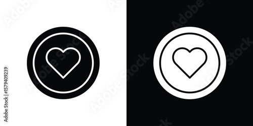 Love Plate icon vector glyph pack. Black silhouette icons.