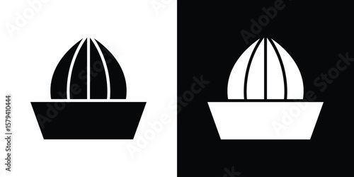 Hand Juicer icon vector glyph pack. Black silhouette icons.