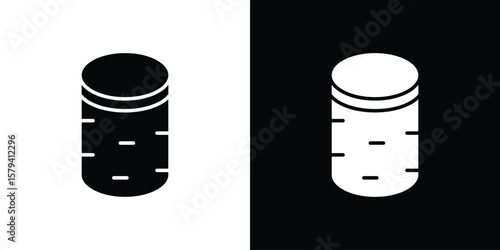 Cork wine icon vector glyph pack. Black silhouette icons.