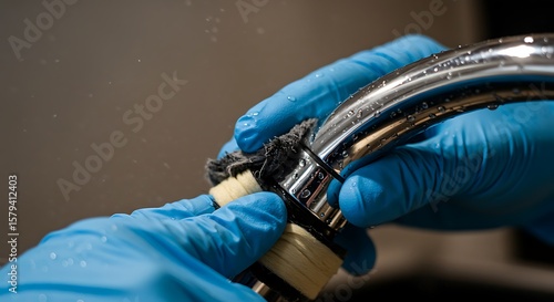 Faucet Repair in Progress Hands Replacing the Cartridge