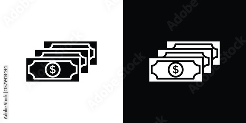 capital gain icon vector glyph pack. Black silhouette icons.