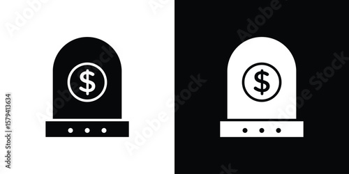 Business incubator icon vector glyph pack. Black silhouette icons.