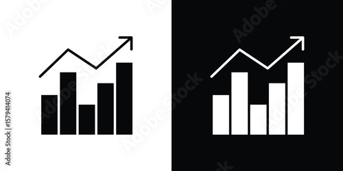 Benchmarking icon vector glyph pack. Black silhouette icons.