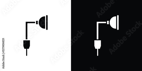 Anesthesia icon vector glyph pack. Black silhouette icons.