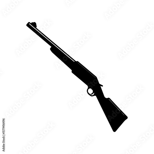weapon black icon flat design