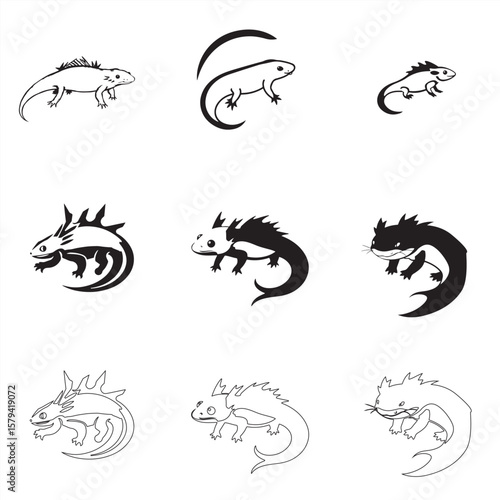 set of axolotl bundle pack collection