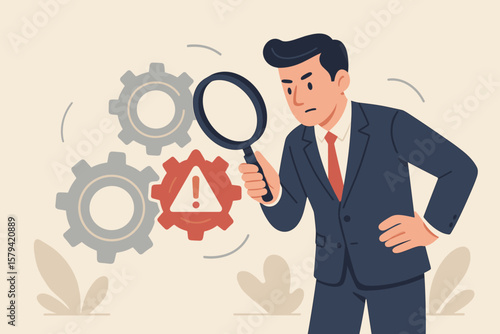 Businessman Analyzing Financial Risk Management, Investment Strategy, Mutual Funds, 401K, Pension, Savings Growth, Wealth Increase, Capital Gain, Dividend, Interest Rate Return