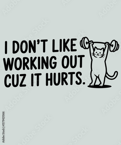 Funny Lazy Cat Workout Humor For Exercise Haters And Pet Fan