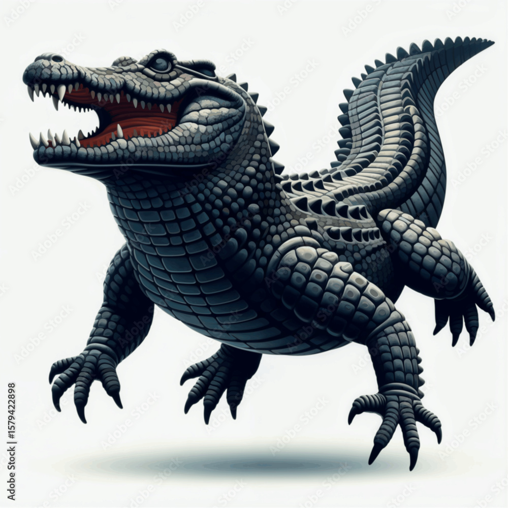 Fototapeta premium dragon on white background