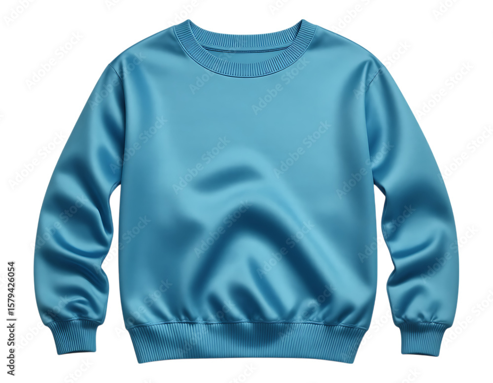 Fototapeta premium Sky Blue Satin Sweatshirt