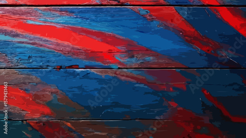 Painted wood surface