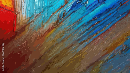 Painted wood surface
