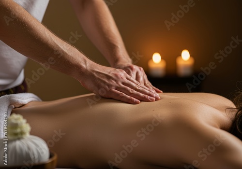 Wallpaper Mural Relaxing Back Massage Therapy Relieve Stress and Tension Torontodigital.ca