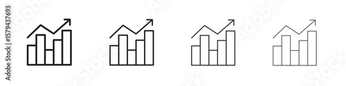 Benchmarking icons in minimalistic thin line strokes designs