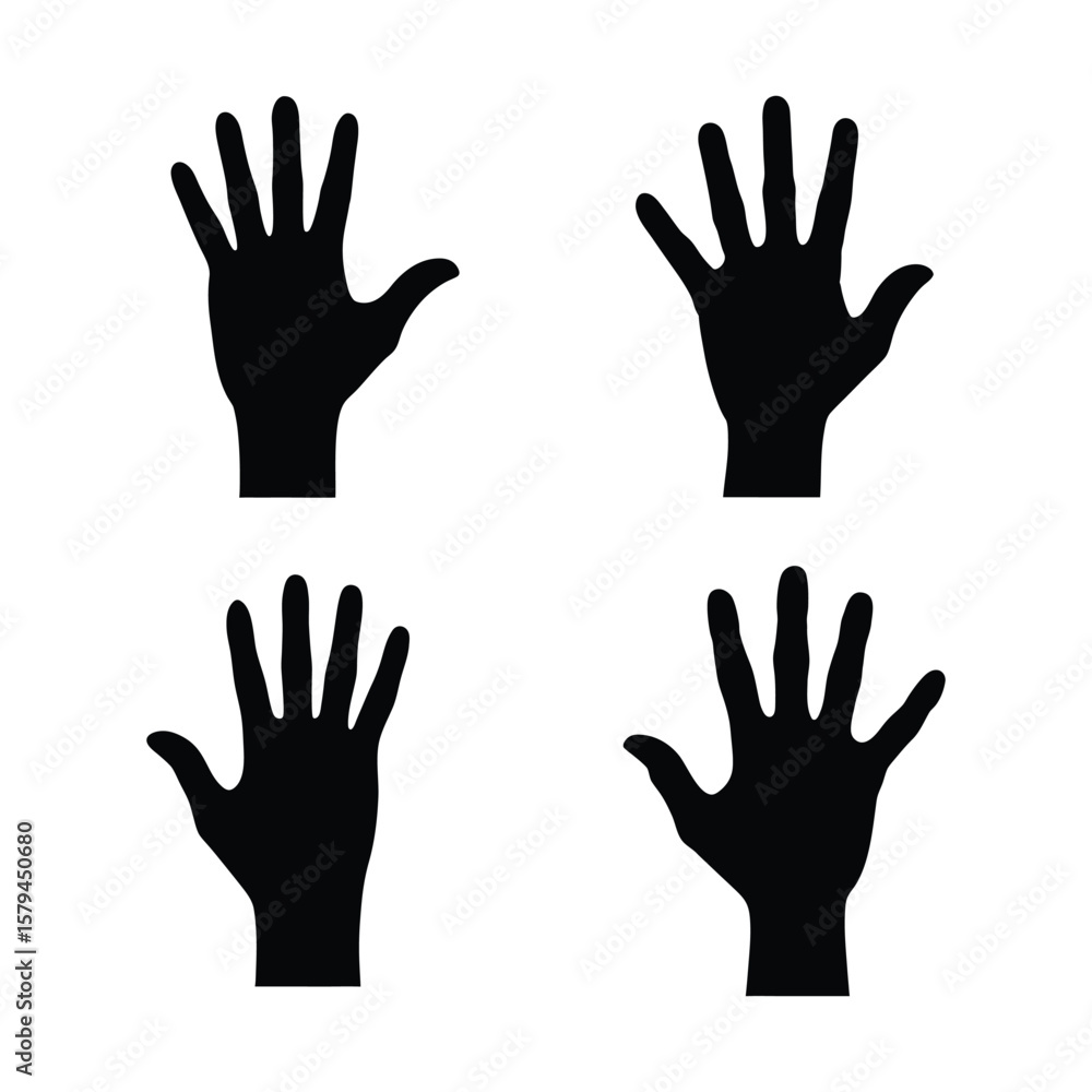 Obraz premium hands vector illustration