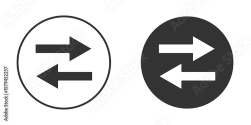 Transfer icon design flat silhouette style