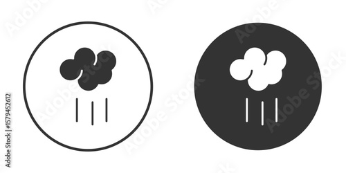 Steam icon design flat silhouette style
