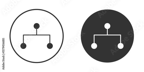 Consolidation icon design flat silhouette style