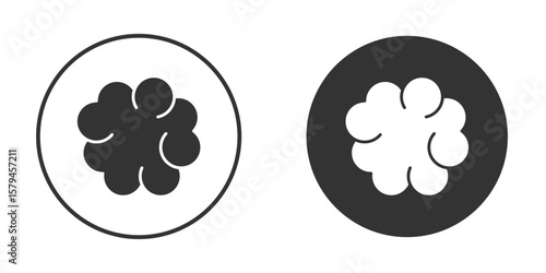 Cancer icon design flat silhouette style