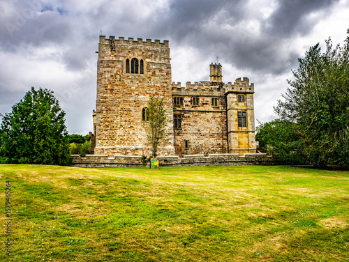Wallpaper Mural Castle at Etal in Northumberland on a summer's day with green lawn Torontodigital.ca