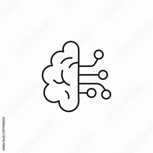 genius technology icon sign vector