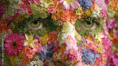 Eyes of Nature A Floral Mask of Emotions
