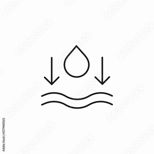 water absorb icon sign vector