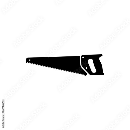 Woodworking Hand Saw Illustration A Versatile Tool for Precision Cutting in Carpentry and DIY Projects