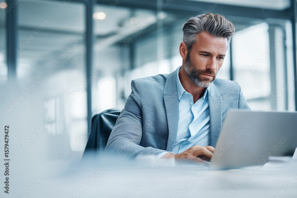 businessman working on laptop businessman working on laptop