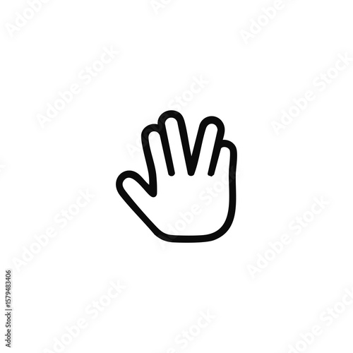 Live Long and Prosper Hand Icon