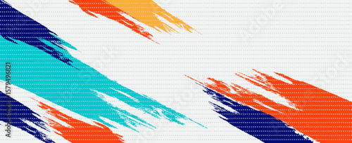 Colorful silhouette style design, grunge. Design concept to celebrate national sports day of badminton and basketball. Sports