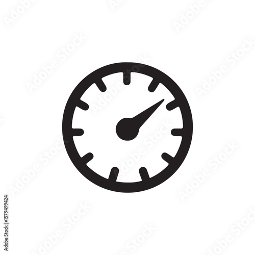 Time to go around the clock icon vector  illustration