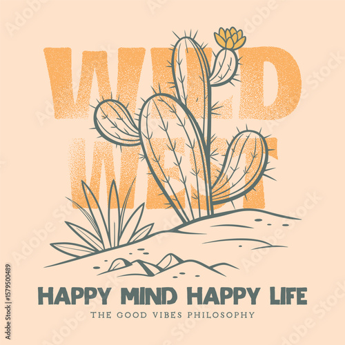 Arizona desert vibes t-shirt design, Cactus desert vibes t-shirt design. Western Desert design artwork for apparel and others, sunrise desert t-shirt design. women's graphic tee,west wild vibes design