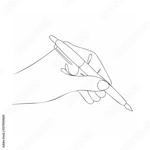hand with pen