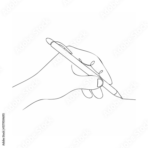 hand with pencil