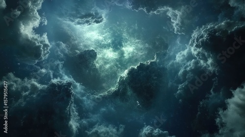 Wallpaper Mural Deep space clouds.  Vast, dark sky Torontodigital.ca