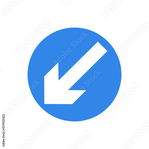 Keep Left Traffic Sign