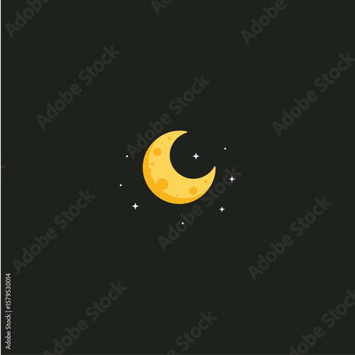 Sun icon logo flat vector design