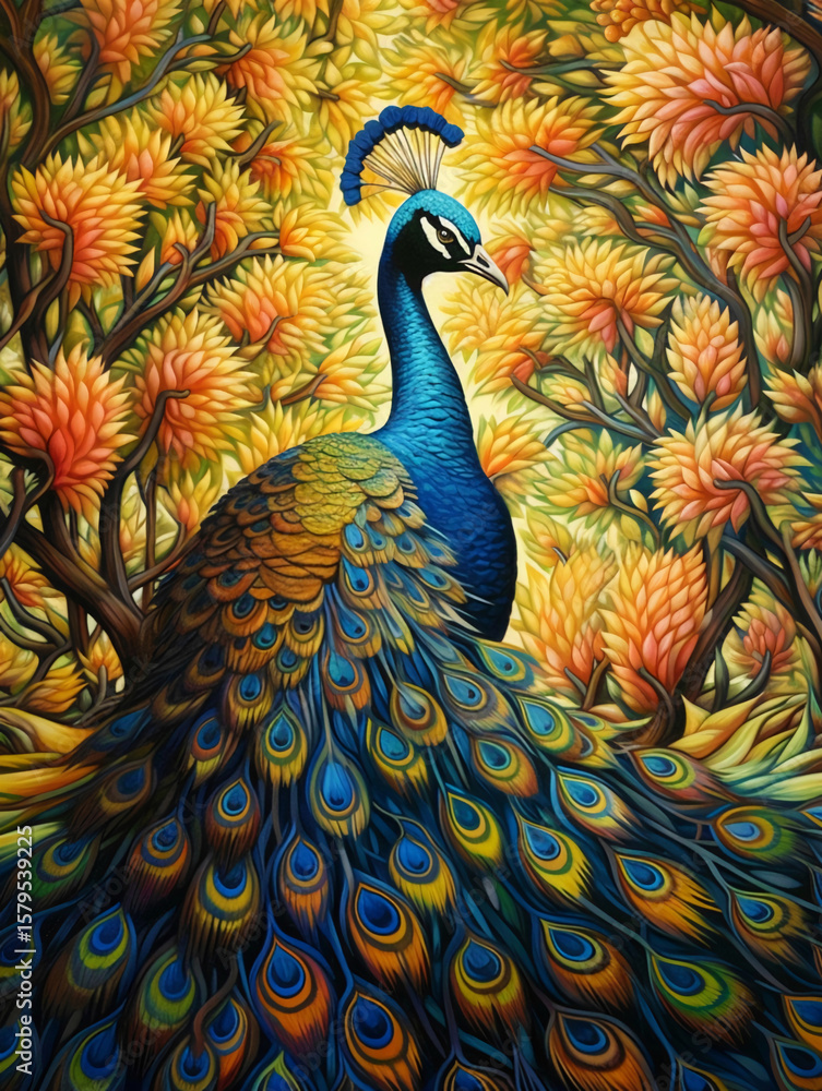 Fototapeta premium Beautiful Peacock