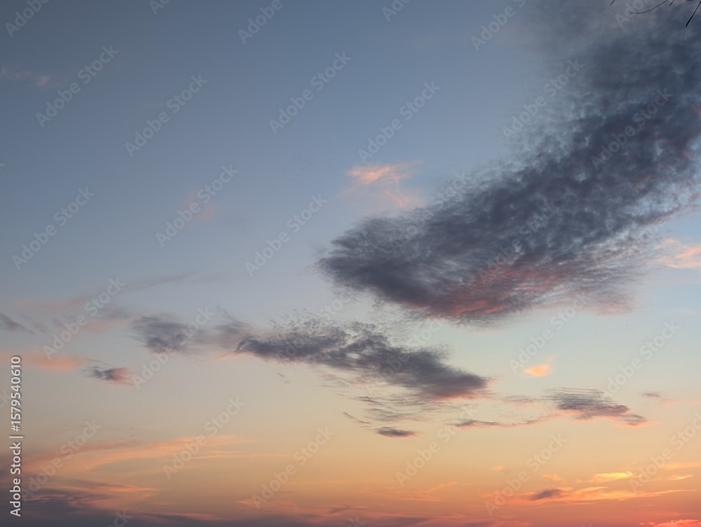 Fototapeta premium sunset in the clouds