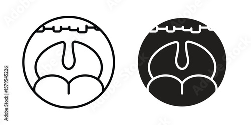 Tonsillitis icon Logo Design Vector Template Illustration
